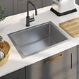 VIDAXL - vidaXL Évier de cuisine fait à la main Acier inoxydable - vignette