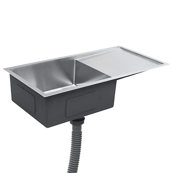 VIDAXL - vidaXL Évier de cuisine fait à la main Acier inoxydable - large