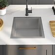 VIDAXL - vidaXL Évier de cuisine fait à la main Acier inoxydable - vignette