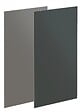 ONDEE - Panneau mural de salle de bain - bicolor - 1,2x2,55m - gris clair et anthracite - vignette