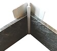 ONDEE - Profilé panneau mural d'angle intérieur Chromé 4mm - vignette