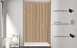 ONDEE - Pack montage 3 panneaux muraux en niche - Tasseau bois 120 cm - profilés noirs - vignette