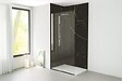 ONDEE - Pack complet de montage panneaux muraux Marbre Noir 120 cm - Profilé chromé inclus - vignette