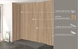 ONDEE - Pack complet de montage panneaux muraux Tasseau bois 200 cm - Profilé chromé inclus - vignette