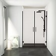 ONDEE - Pack de montage 3 panneaux muraux en niche - Terrazzo 120 cm - profilés noirs - vignette