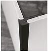 ONDEE - Profilé panneau mural angle extérieur noir 4mm - large