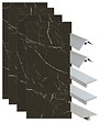 ONDEE - Pack montage 4 panneaux muraux en niche - marbre noir 200 cm - profilés chromés - vignette