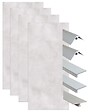 ONDEE - Pack de montage 4 panneaux muraux en niche - Béton 200 cm - profilés chromés - vignette