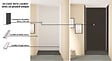 ONDEE - Pack montage 3 panneaux muraux en niche -  Blanc & Noir 120 cm - profilés blanc - vignette