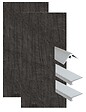 ONDEE - Pack complet de montage panneaux muraux Ardoise 120 cm - Profilé chromé inclus - vignette