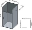 ONDEE - Pack montage 3 Panneaux muraux  en niche -  Gris & Anthracite 120 cm - profilés noirs - vignette