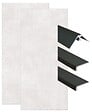 ONDEE - Pack complet de montage panneaux muraux Terrazzo 120 cm - Profilé noir inclus - vignette