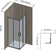 ONDEE - Pack complet de montage panneaux muraux Tasseau bois 120 cm - Profilé noir inclus - vignette