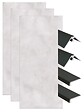 ONDEE - Pack de montage 3 panneaux muraux en niche - Béton 120 cm - profilés noirs - vignette