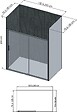 ONDEE - Pack de montage 4 panneaux muraux en niche - Ardoise 200 cm - profilés chromés - vignette