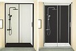 ONDEE - Pack montage 4 panneaux muraux en niche -  Blanc & Noir 200 cm - profilés chromés - vignette
