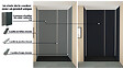 ONDEE - Pack montage 4 Panneaux muraux  en niche -  Gris & Anthracite 200 cm - profilés chromés - vignette