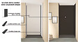 ONDEE - Pack montage 3 panneaux muraux en niche -  Blanc & Noir 120 cm - profilés noirs - vignette