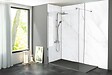 ONDEE - Pack complet de montage panneaux muraux Marbre Gris 120 cm - Profilé noir inclus - vignette