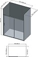 ONDEE - Pack montage 4 Panneaux muraux  en niche -  Gris & Anthracite 200 cm - profilés blanc - vignette