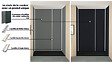 ONDEE - Pack montage 4 Panneaux muraux  en niche -  Gris & Anthracite 200 cm - profilés blanc - vignette