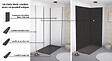ONDEE - Pack montage 3 panneaux muraux en angle -  blanc & noir 200 cm - profilés noirs - vignette