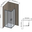 ONDEE - Pack complet de montage panneaux muraux Tasseau bois 120 cm - Profilé chromé inclus - vignette