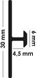 ONDEE - Profilé de panneaux muraux jonction 4mm chromé - vignette