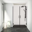 ONDEE - Pack montage 3 panneaux muraux en niche - Terrazzo 120 cm - profilés chromés - vignette