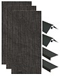 ONDEE - Pack de montage 3 panneaux muraux en niche - Ardoise 120 cm - profilés noirs - vignette