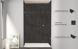 ONDEE - Pack de montage 3 panneaux muraux en niche - Ardoise 120 cm - profilés noirs - vignette