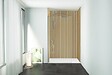 ONDEE - Pack montage 3 panneaux muraux en niche - Tasseau bois 120 cm - profilés chromés - vignette