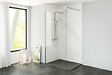ONDEE - Pack complet de montage panneaux muraux Marbre Gris 120 cm - Profilé noir inclus - vignette