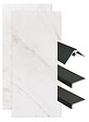 ONDEE - Pack complet de montage panneaux muraux Marbre Gris 120 cm - Profilé noir inclus - vignette