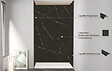 ONDEE - Pack de montage 3 panneaux muraux en niche - marbre noir 120 cm - profilés noirs - vignette
