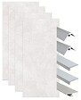 ONDEE - Pack montage 4 panneaux muraux en niche - Terrazzo 200 cm - profilés chromés - vignette