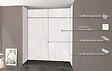 ONDEE - Pack montage 4 panneaux muraux en niche - Terrazzo 200 cm - profilés chromés - vignette
