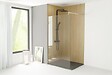 ONDEE - Pack complet de montage panneaux muraux Bois 120 cm - Profilé noir inclus - vignette