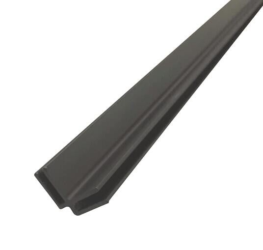ONDEE - Profilé d'angle panneaux muraux - Hauteur 2,55 m - Finition noir mat - large