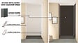 ONDEE - Pack montage 3 Panneaux muraux  en niche -  Gris & Anthracite 120 cm - profilés blanc - vignette