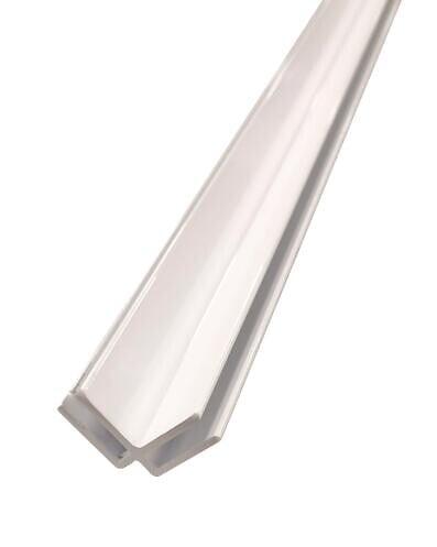 ONDEE - Profilé d'angle panneaux muraux - Hauteur 2,55 m - Finition blanc mat - large