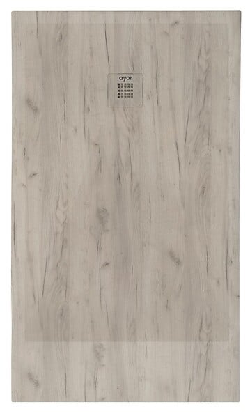 ONDEE - Receveur de douche  NOLA 3 - 70x180x3 - Résine - Nature bois - Bonde - Découpable - large
