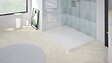 ONDEE - Receveur de douche  NOLA 3 - 70x140x3 - Résine - Marbre blanc - Bonde - Découpable - vignette