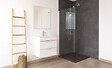 ONDEE - Receveur de douche NARA - Antidérapant Découpable 80x80 cm Résine - Noir - Bonde - vignette
