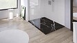 ONDEE - Receveur de douche  NOLA 3 - 90x140x3 - Résine - Marbre noir - Bonde - Découpable - vignette