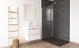 ONDEE - Receveur de douche NARA - Antidérapant Découpable 90x180 cm Résine - Noir - Bonde - vignette
