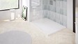 ONDEE - Receveur de douche  NOLA 3 - 80x120x3 - Résine - Marbre blanc - Bonde - Découpable - vignette