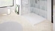 ONDEE - Receveur de douche  NOLA 3 - 90x140x3 - Résine - Marbre blanc - Bonde - Découpable - vignette