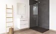 ONDEE - Receveur de douche NARA - Antidérapant Découpable 70x160 cm Résine - Noir - Bonde - vignette