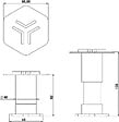 ONDEE - Lot de 5 pieds pour receveur résine NARA - vignette